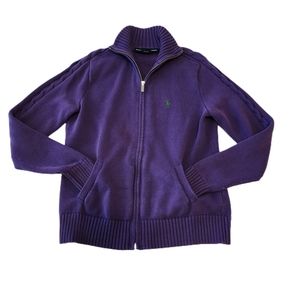 Ralph Lauren Sport Sweater Purple Large